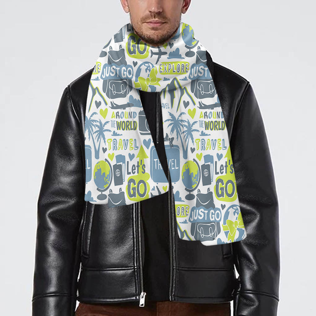 Motivational Travel Badges Designed Scarfs