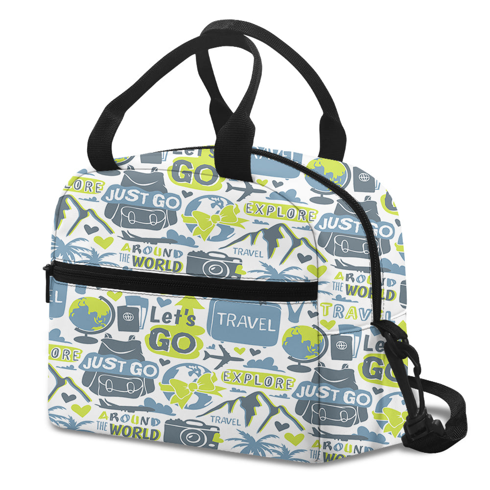 Motivational Travel Badges Designed Lunch Bags