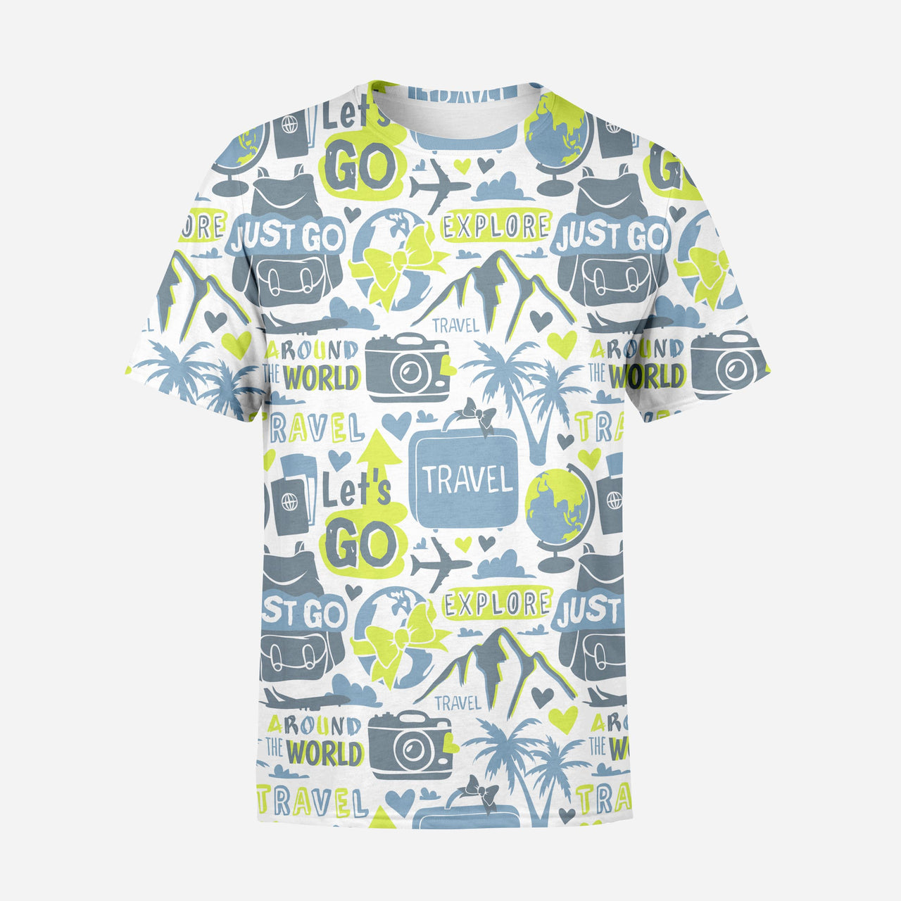 Motivational Travel Badges Printed 3D T-Shirts