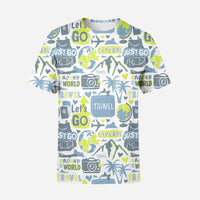 Thumbnail for Motivational Travel Badges Printed 3D T-Shirts