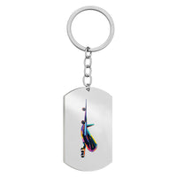 Thumbnail for Multicolor Airplane Designed Stainless Steel Key Chains (Double Side)