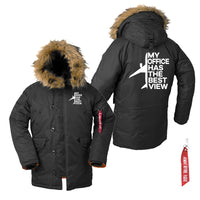 Thumbnail for My Office Has The Best View Designed Parka Bomber Jackets