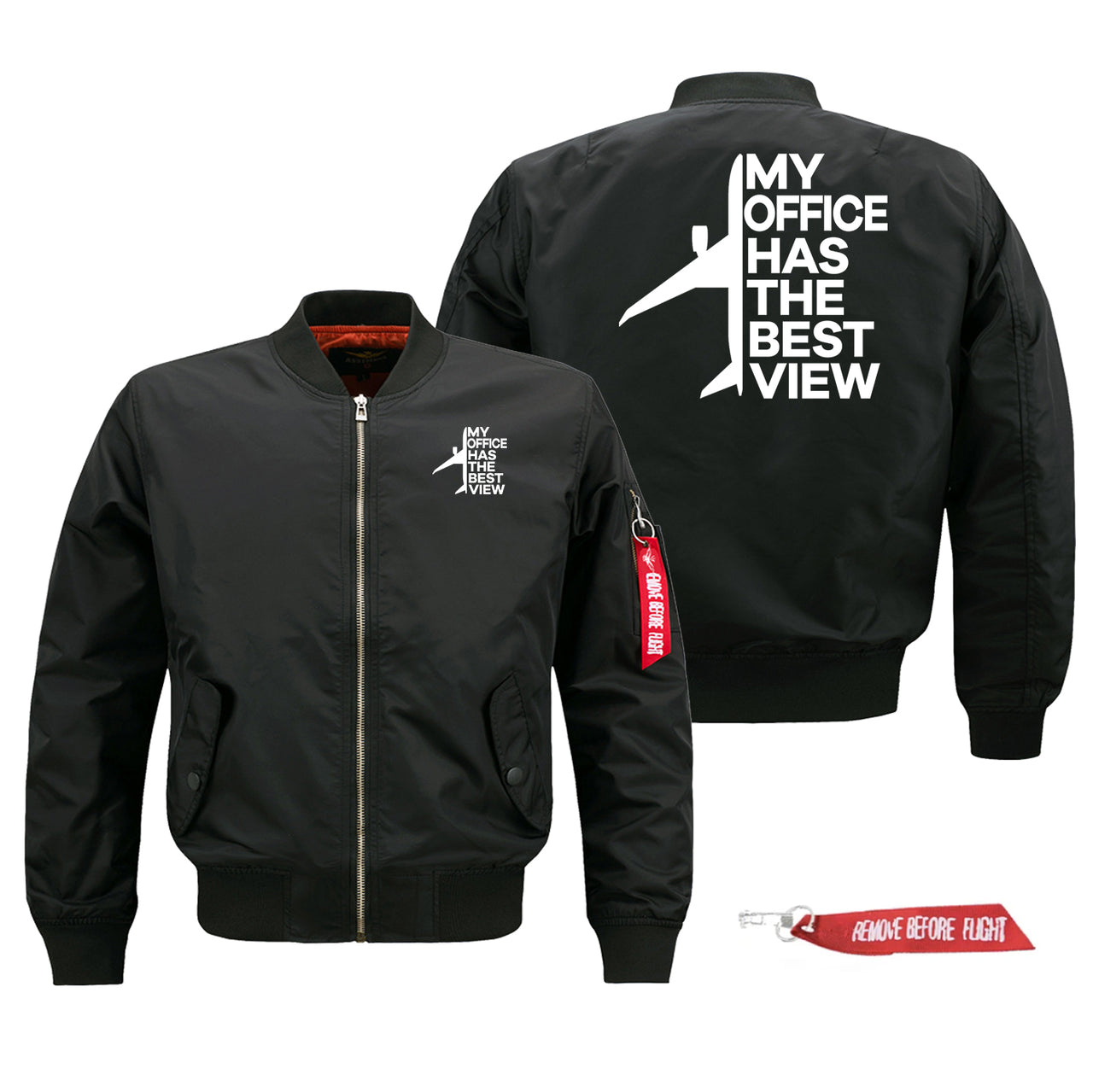 My Office Has The Best View Designed Pilot Jackets (Customizable)
