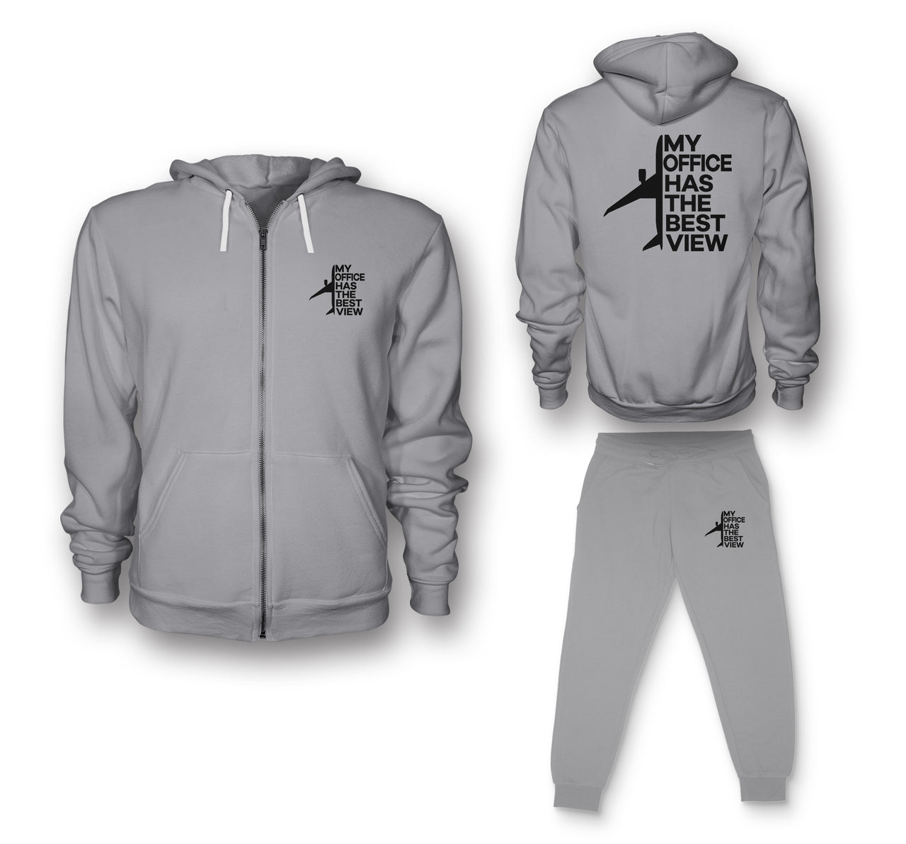 My Office Has The Best View Designed Zipped Hoodies & Sweatpants Set