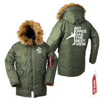 Thumbnail for My Office Has The Best View Designed Parka Bomber Jackets