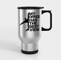 Thumbnail for My Office Has The Best View Designed Travel Mugs (With Holder)