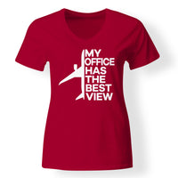 Thumbnail for My Office Has The Best View Designed V-Neck T-Shirts