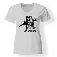 Thumbnail for My Office Has The Best View Designed V-Neck T-Shirts