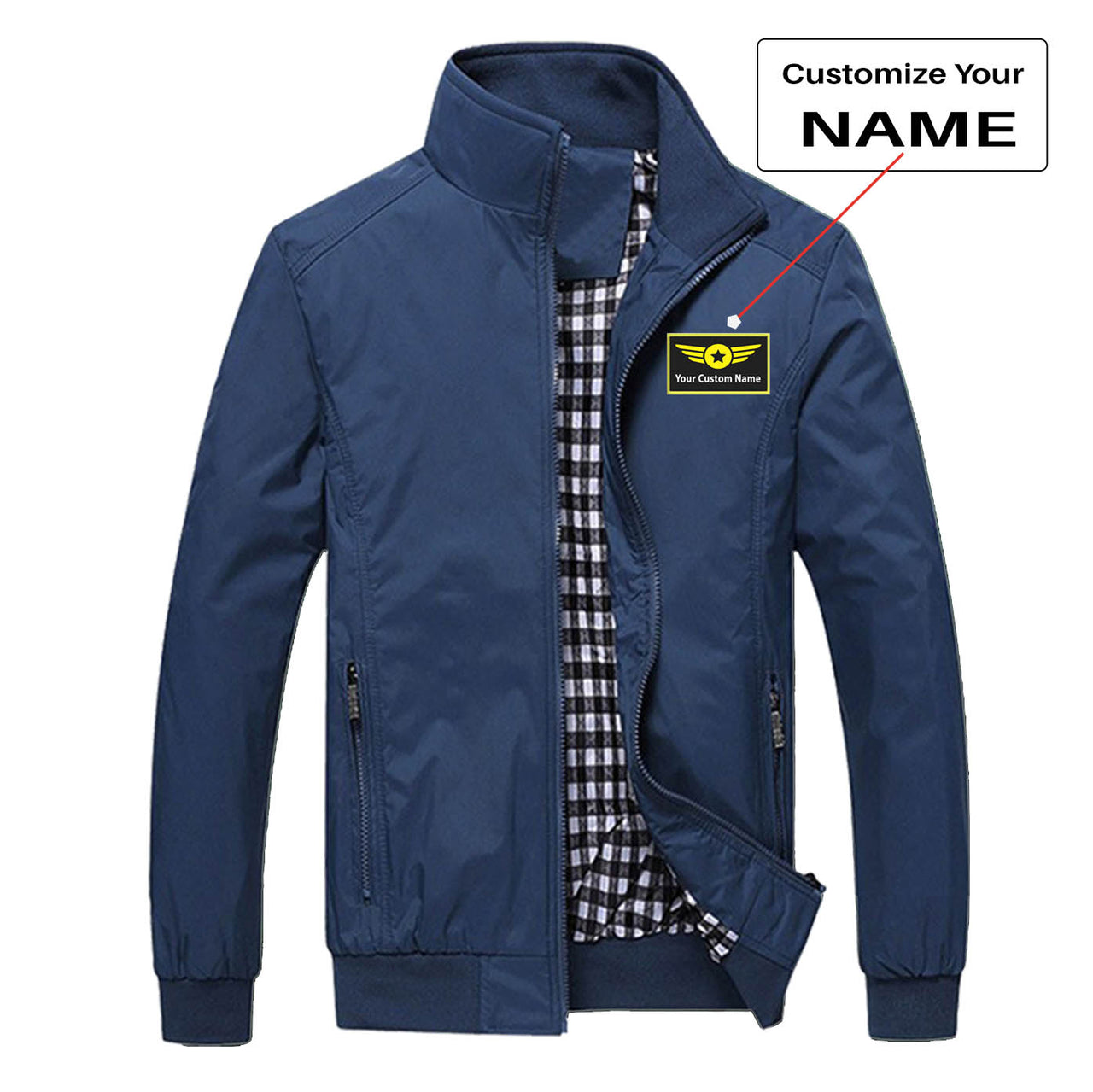 Custom Name with "Special Badge" Designed Stylish Jackets