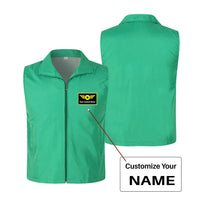 Thumbnail for Custom Name (Special Badge) Designed Thin Style Vests