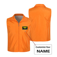 Thumbnail for Custom Name (Special Badge) Designed Thin Style Vests