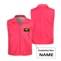Thumbnail for Custom Name (Special Badge) Designed Thin Style Vests