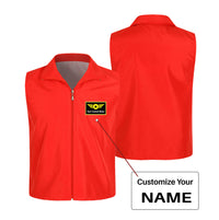 Thumbnail for Custom Name (Special Badge) Designed Thin Style Vests