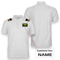 Thumbnail for Custom Name with Special Badge + Epaulettes Designed Polo T-Shirts