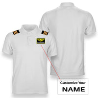 Thumbnail for Custom Name with Special Badge + Epaulettes Designed Polo T-Shirts
