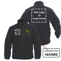 Thumbnail for Custom Name & 2 LOGOS Fleece Military Jackets