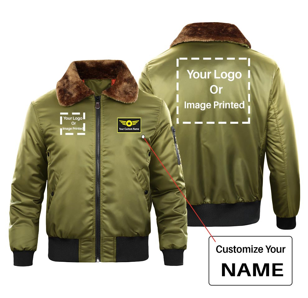 Custom Name & TWO LOGOS Special Bomber Jackets