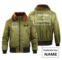 Thumbnail for Custom Name & TWO LOGOS Special Bomber Jackets