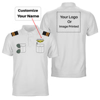 Thumbnail for Customizable Pilot Uniform + LOGO Designed 3D Polo T-Shirts