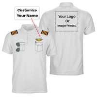 Thumbnail for Customizable Pilot Uniform + LOGO Designed 3D Polo T-Shirts