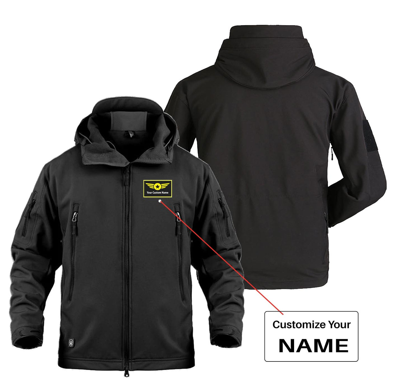 Custom Name with (Special Badge) Designed Military Jackets