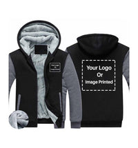 Thumbnail for Double-Side ONLY Logos Designed Zipped Sweatshirts