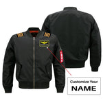 Custom & Name with EPAULETTES (Special Badge) Designed Pilot Jackets