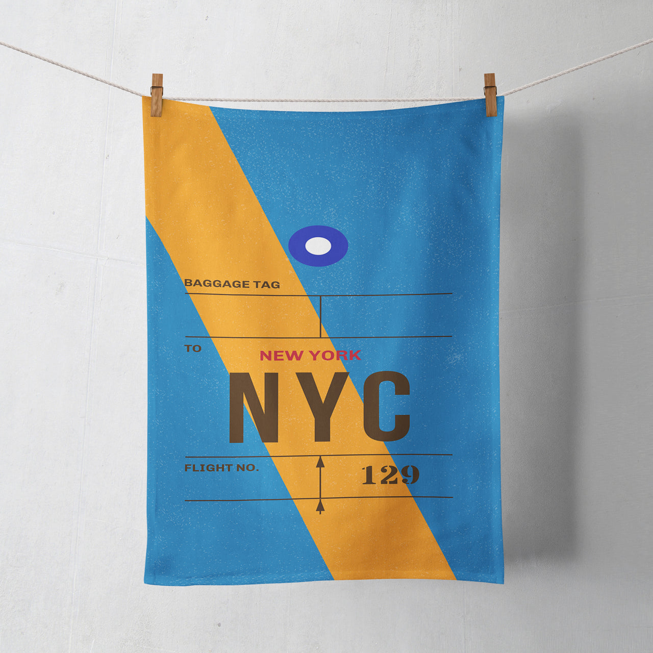 NYC - New York Luggage Tag Designed Towels