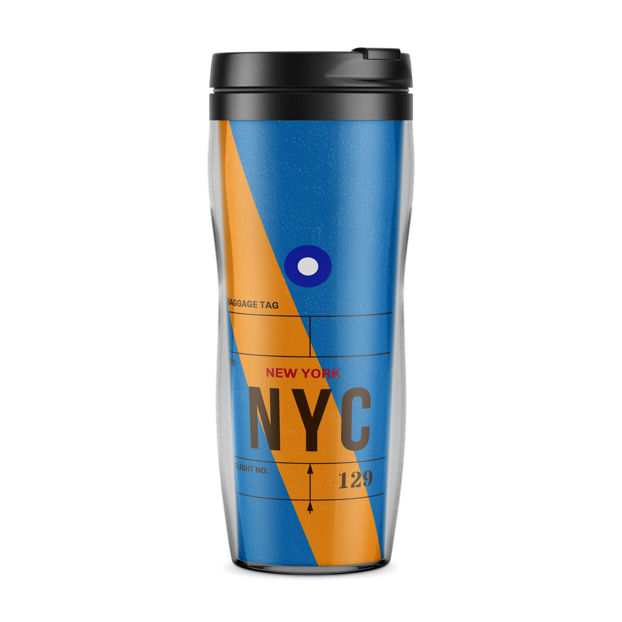 NYC - New York Luggage Tag Designed Travel Mugs