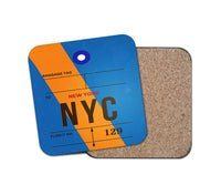 Thumbnail for NYC - New York Luggage Tag Designed Coasters