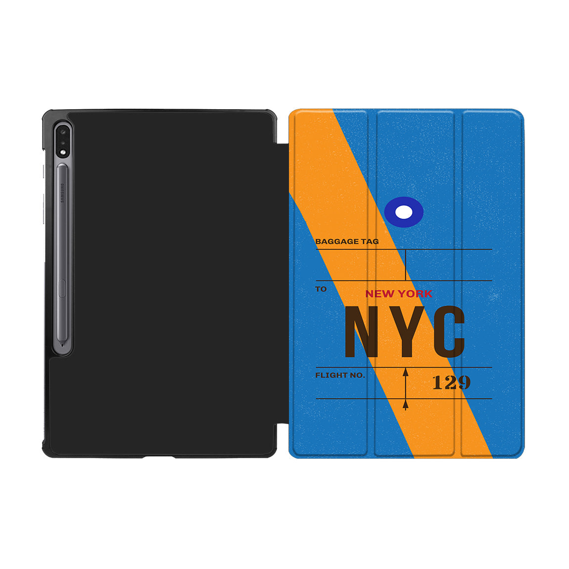 NYC - New York Luggage Tag Designed Samsung Tablet Cases