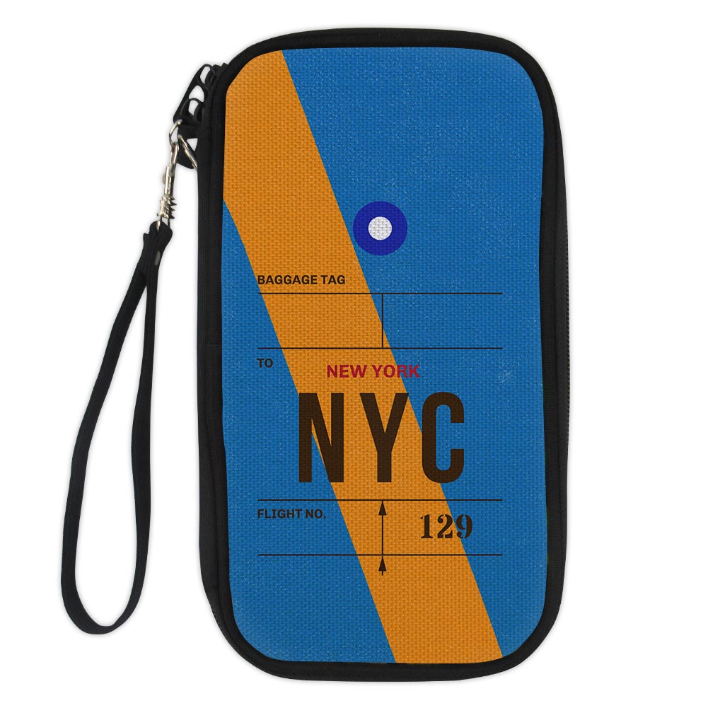 NYC - New York Luggage Tag Designed Travel Cases & Wallets