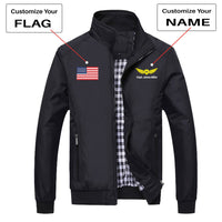 Thumbnail for Custom Flag & Name with Badge 2 Designed Stylish Jackets