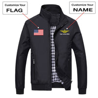 Thumbnail for Custom Flag & Name with Badge 3 Designed Stylish Jackets