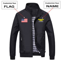Thumbnail for Custom Flag & Name with Badge 4 Designed Stylish Jackets