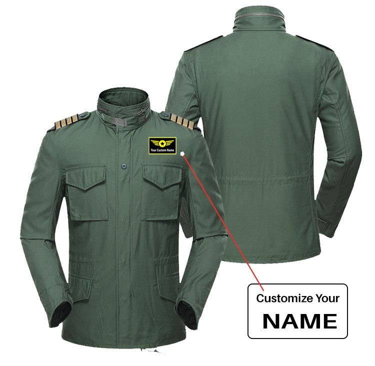 Custom Name with EPAULETTES Designed Military Coats