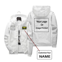 Thumbnail for Copy of Custom Name & 2 LOGOS Designed Windbreaker Jackets