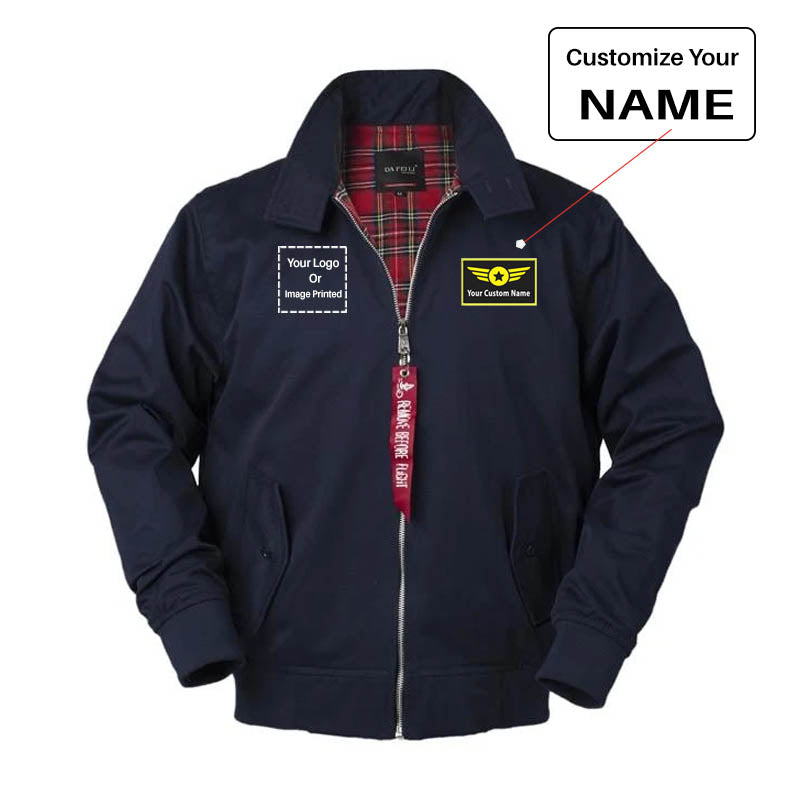 Custom Name & LOGO Designed Vintage Style Jackets