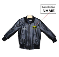 Thumbnail for Custom Name & LOGO Designed Children Leather Jackets