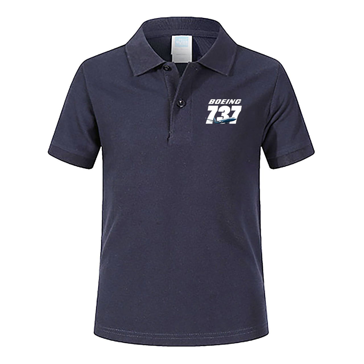 Super Boeing 737+Text Designed Children Polo T-Shirts