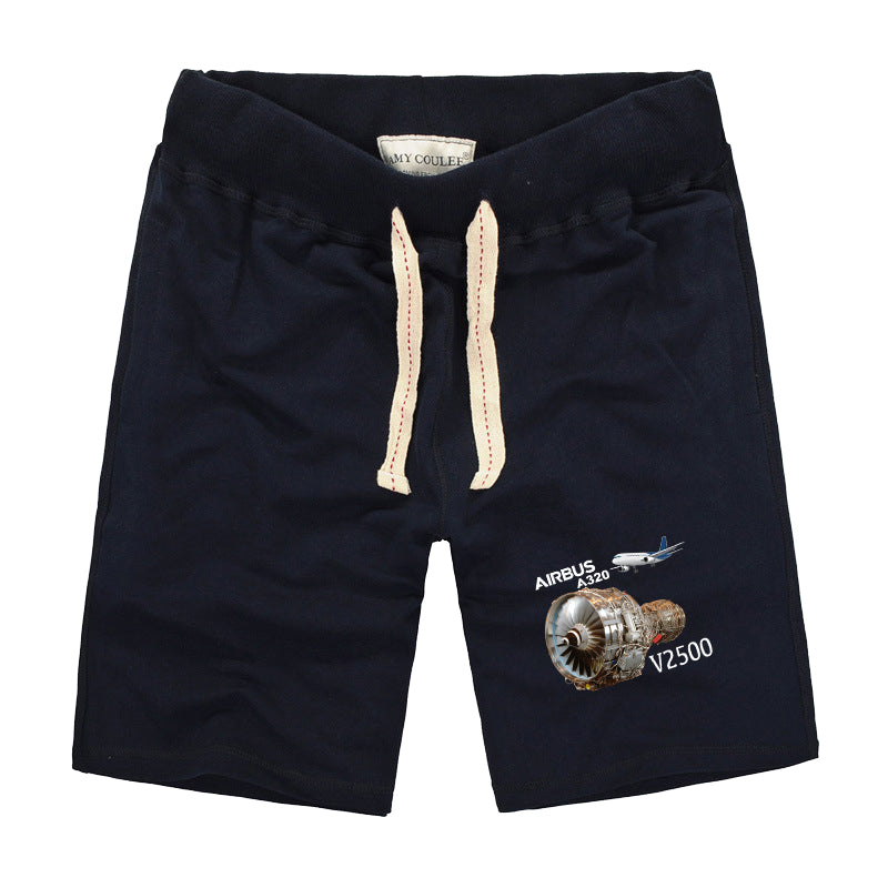 Airbus A320 & V2500 Engine Designed Cotton Shorts