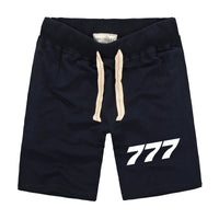 Thumbnail for 777 Flat Text Designed Cotton Shorts