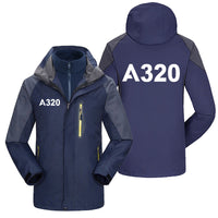 Thumbnail for A320 Flat Text Designed Thick Skiing Jackets