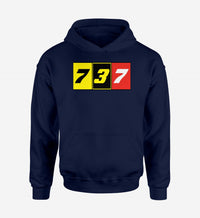 Thumbnail for Flat Colourful 737 Designed Hoodies