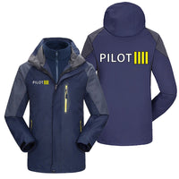Thumbnail for Pilot & Stripes (4 Lines) Designed Thick Skiing Jackets