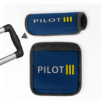 Thumbnail for Pilot & Stripes (3 Lines) Designed Neoprene Luggage Handle Covers
