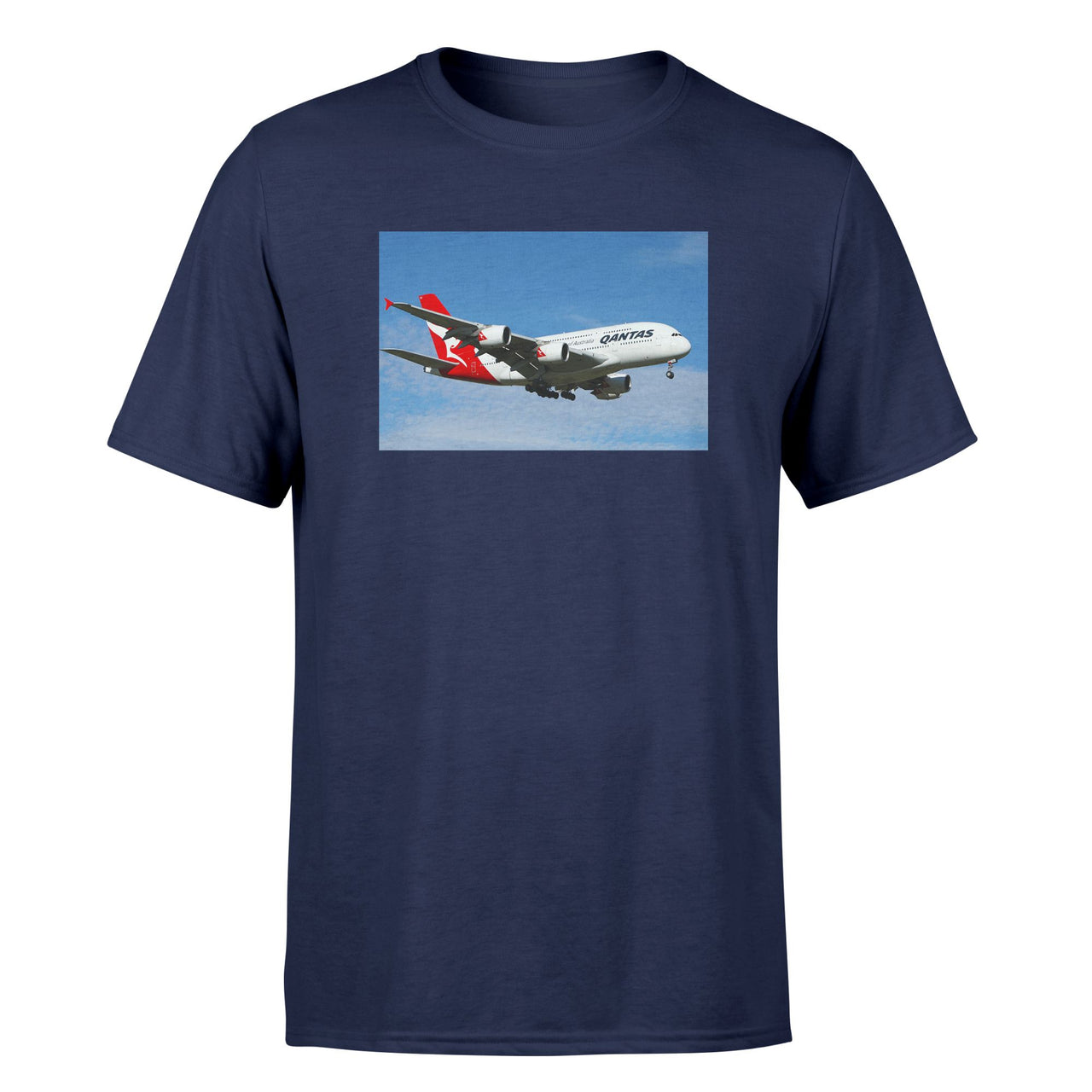 Landing Qantas A380 Designed T-Shirts