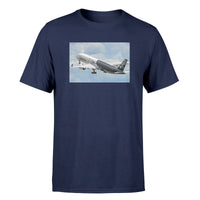 Thumbnail for Departing Airbus A350 (Original Livery) Designed T-Shirts