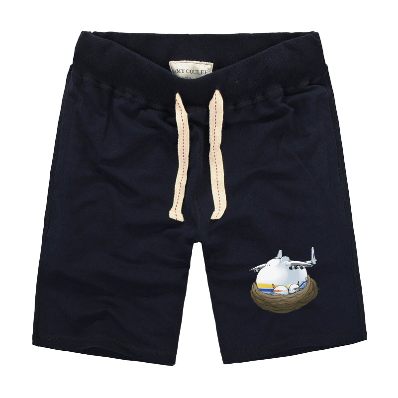 Antonov 225 Nesting Designed Cotton Shorts