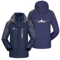 Thumbnail for Airbus A320 Silhouette Designed Thick Skiing Jackets